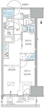 パークアクシス品川天王洲アイル 711 間取り図