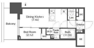 バウスステージ中野 806 間取り図