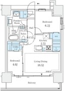 ブリリア四谷三丁目 505 間取り図