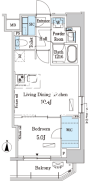 パークアクシス錦糸町ウエスト 905 間取り図