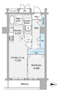 グランジュエ本所 714 間取り図