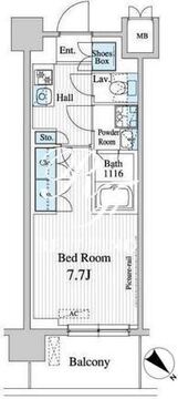 プレノ清澄庭園 507 間取り図