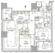 ザ・パークハウス白金二丁目タワー 409 間取り図