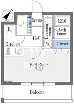 ラドゥセール巣鴨イースト 202 間取り図