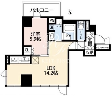 希神楽坂テラス 501 間取り図