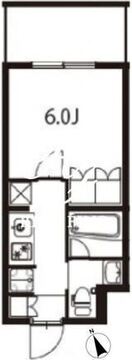 アジールコート東大井 312 間取り図