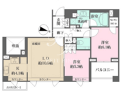 パークハウス中目黒 410 間取り図