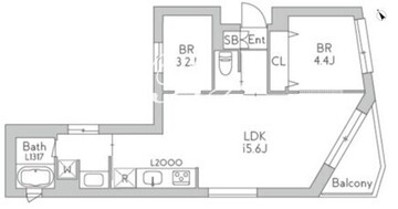 グランデュオ世田谷17 302 間取り図