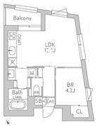 グランデュオ世田谷17 401 間取り図