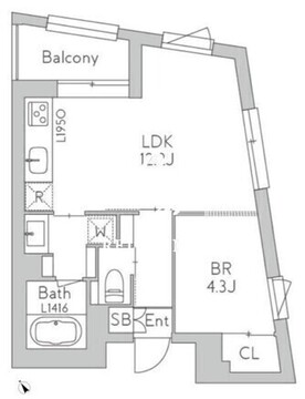 グランデュオ世田谷17 501 間取り図