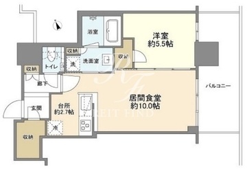 グランドシティタワー池袋 1615 間取り図