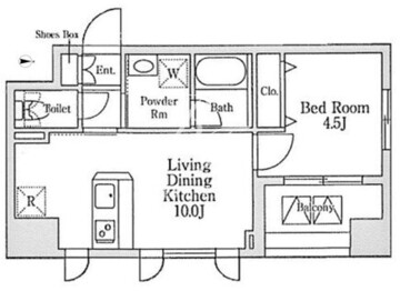 セヴェランス錦糸町 207 間取り図