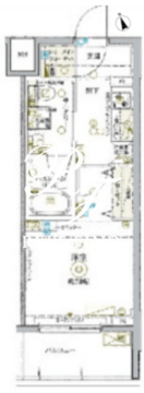KDXレジデンス池袋ウエスト 604 間取り図
