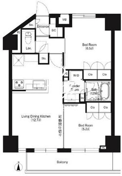HF正光寺赤羽レジデンス2 1302 間取り図