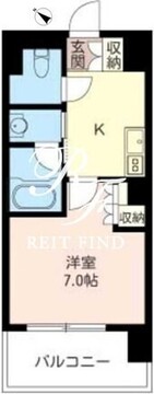 オーキッドレジデンス品川 105 間取り図