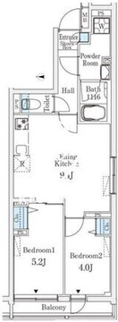 ロスアルコス千駄木 408 間取り図