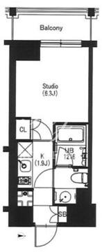 エスティメゾン中野 402 間取り図
