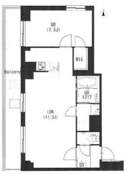 エスティメゾン都立大学 205 間取り図