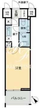 パトリア九段下 1303 間取り図