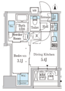 パークアクシス神保町 1003 間取り図