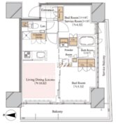 ブランシエスタ白山 703 間取り図