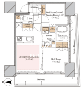 ブランシエスタ白山 703 間取り図