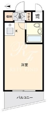 ワンルーフフラット西早稲田 1006 間取り図