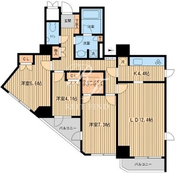 KDXレジデンス千駄木 803 間取り図