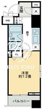 クロスレジデンス蒲田 701 間取り図