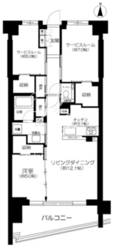 シティテラス文京小石川 308 間取り図