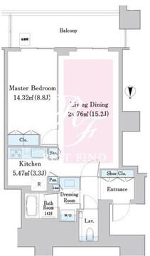 中野ステーションレジデンス 1107 間取り図