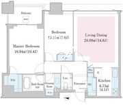 中野ステーションレジデンス 3202 間取り図