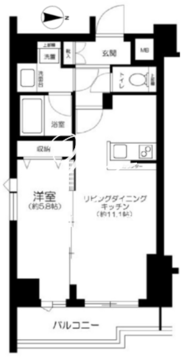 ガリシア錦糸町パークサイド 601 間取り図