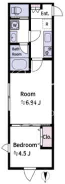 アラート目白 401 間取り図