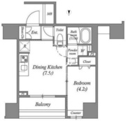 ACPレジデンス中野新橋 403 間取り図