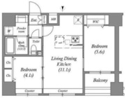 ACPレジデンス中野新橋 601 間取り図