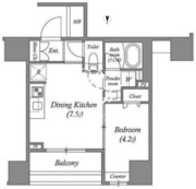 ACPレジデンス中野新橋 603 間取り図