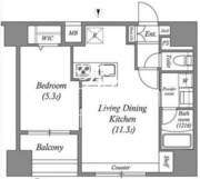 ACPレジデンス中野新橋 802 間取り図