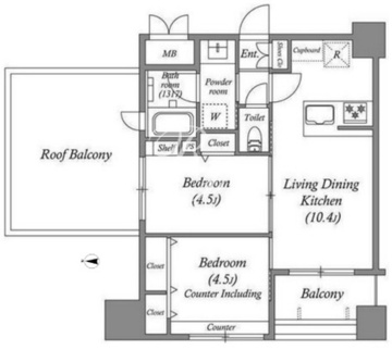 ACPレジデンス中野新橋 903 間取り図