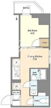 クラリティア上野稲荷町 303 間取り図