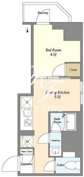 クラリティア上野稲荷町 503 間取り図