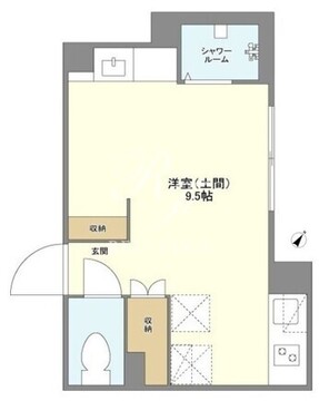 ウェルスクエア目黒 102 間取り図