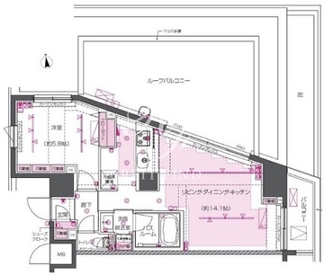 ズーム戸越銀座 306 間取り図