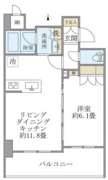 レクシード両国駅前 702 間取り図