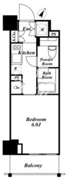 KDXレジデンス品川シーサイド 505 間取り図
