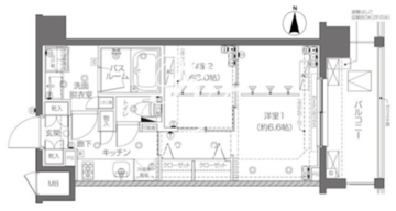 ズーム新宿西落合 409 間取り図