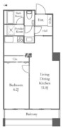 リバーシティ21イーストタワーズ 10-2611 間取り図