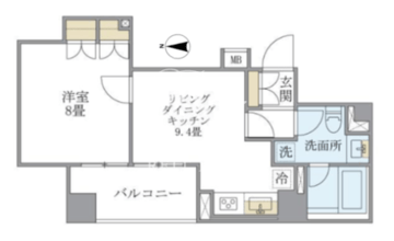 ブリリアイスト銀座東 1202 間取り図