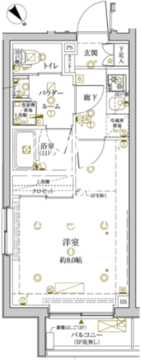 クレイシアIDZ学芸大学 303 間取り図
