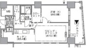 アクティ汐留 513 間取り図